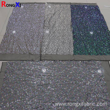 3mm&5mm mixed Brand New sublimation Bridal Sequin Fabric